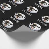 Eye Glasses Funny Eyeball Puns Dark BG Geschenkpapier (Ecke)