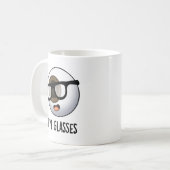 Eye Glasses Funny Eyeball Puns Kaffeetasse (Vorderseite Links)