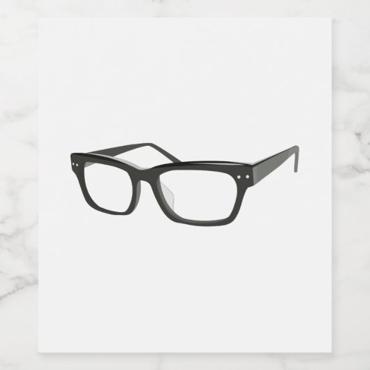 Eye Glasses Weinetikett (Einzelnes Label)