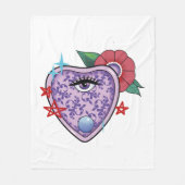 Eye Halloween Fleecedecke (Vorderseite)