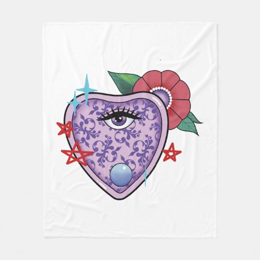 Eye Halloween Fleecedecke (Vorderseite)