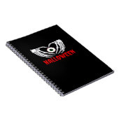 Eye Halloween - Skeleton Hands Herz Notizblock (Rechte Seite)