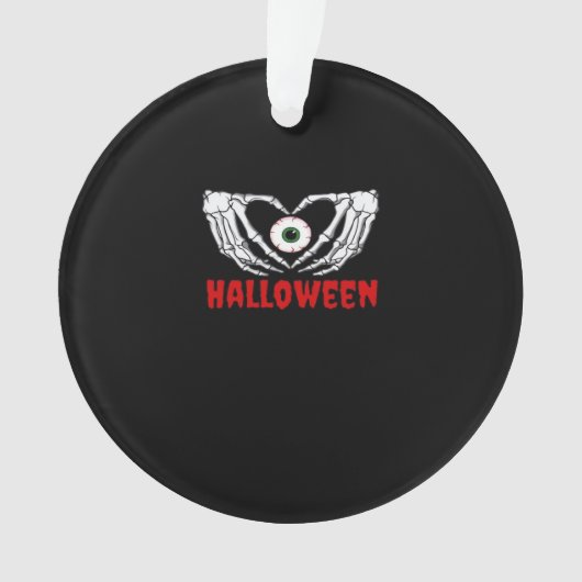 Eye Halloween - Skeleton Hands Herz Ornament (Vorderseite)