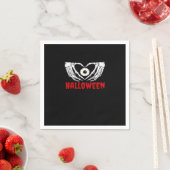 Eye Halloween - Skeleton Hands Herz Serviette (Beispiel)