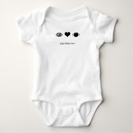 Eye Heart Football Shirt Personalisiert Baby Jumpe