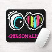 Eye Heart Pictogram, <PERSONALIZE> Mousepad (Mit Mouse)