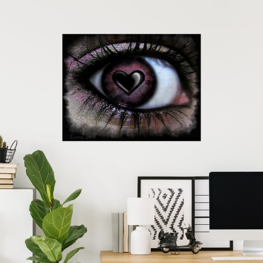Eye Heart U Canvas Print Poster (Heimbüro)