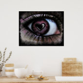 Eye Heart U Canvas Print Poster (Küche)