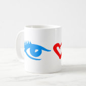 eye I love you Kaffeetasse (Vorderseite Links)