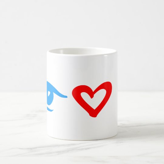 eye I love you Kaffeetasse