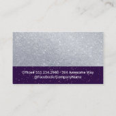 Eye Lash Glitzer | Glitzern aus Gold Visitenkarte (Rückseite)