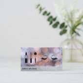 Eye Lash Glitzer | Makeup Artist Visitenkarte (Stehend Vorderseite)