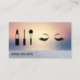 Eye Lash Glitzer   Makeup Artist Visitenkarte