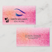 Eye Lash Glitzer | Makeup Brushes Visitenkarte (Vorne/Hinten)