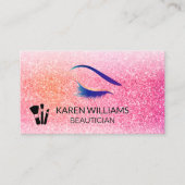 Eye Lash Glitzer | Makeup Brushes Visitenkarte (Vorderseite)