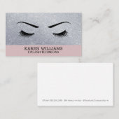 Eye Lash Glitzer | Schönheitstechniker Visitenkarte (Vorne/Hinten)