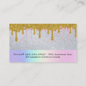 Eye Lash | GLITZER TROPFEN | Make up Artist Visitenkarte (Rückseite)