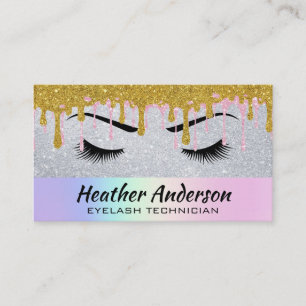 Eye Lash   GLITZER TROPFEN   Make up Artist Visitenkarte