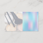 Eye Lash | Pinsel Palette | Holographische Breite Visitenkarte (Rückseite)