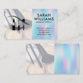 Eye Lash | Pinsel Palette | Holographische Breite Visitenkarte (Vorne/Hinten)