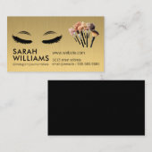 Eye Lash Tech | Pinsel zusammenstellen Visitenkarte (Vorne/Hinten)