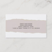 Eye Lashes Erweiterungen machen Künstler Visitenkarte (Rückseite)