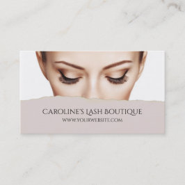 Eye Lashes Erweiterungen machen Künstler Visitenkarte