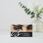 Eye Lashes Extensions Salon Visitenkarte (Stehend Vorderseite)