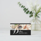 Eye Lashes Extensions Wax Facials Wellness-Center  Visitenkarte (Stehend Vorderseite)