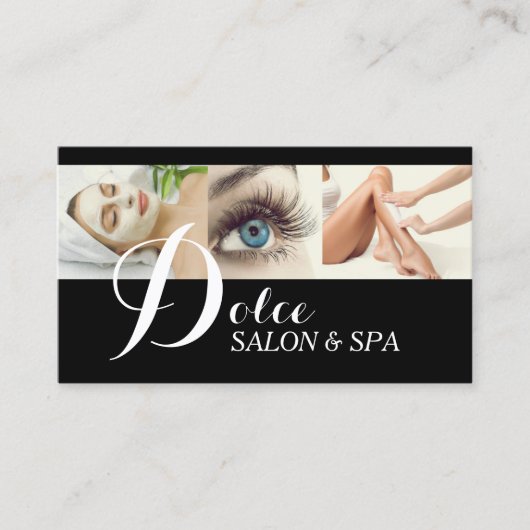 Eye Lashes Extensions Wax Facials Wellness-Center  Visitenkarte (Vorderseite)