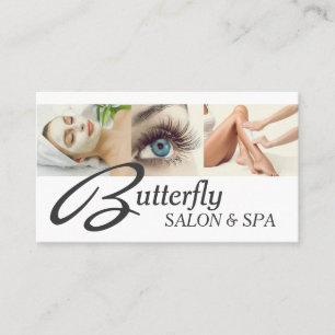 Eye Lashes Extensions Wax Facials Wellness-Center Visitenkarte