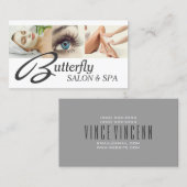Eye Lashes Extensions Wax Facials Wellness-Center Visitenkarte (Vorne/Hinten)