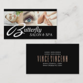 Eye Lashes Extensions Wax Facials Wellness-Center  Visitenkarte (Vorne/Hinten)