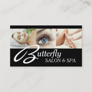 Eye Lashes Extensions Wax Facials Wellness-Center Visitenkarte