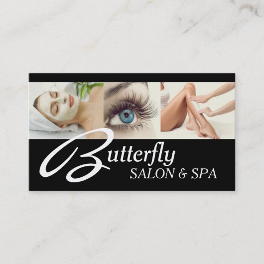 Eye Lashes Extensions Wax Facials Wellness-Center  Visitenkarte (Vorderseite)