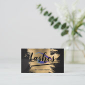 Eye Lashes | Frauen Schönheit Terminkarte (Stehend Vorderseite)