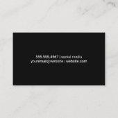 Eye Lashes | Frauen Schönheit Terminkarte (Rückseite)