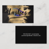 Eye Lashes | Frauen Schönheit Terminkarte (Vorne/Hinten)