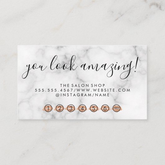 Eye Lashes | Schönheit Treuekarte (Rückseite)