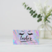 Eye Lashes | Zusammensetzung | Irisierend Terminkarte (Stehend Vorderseite)