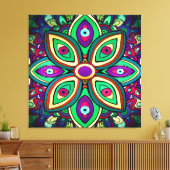 Eye Lotus (Wrapped Canvas Art Print) Leinwanddruck (Insitu (Wohnzimmer))