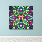 Eye Lotus (Wrapped Canvas Art Print) Leinwanddruck (Insitu (Holzboden))