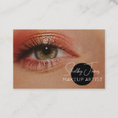 eye Makeup Artist MUA Foto atemberaubend Visitenkarte (Vorderseite)