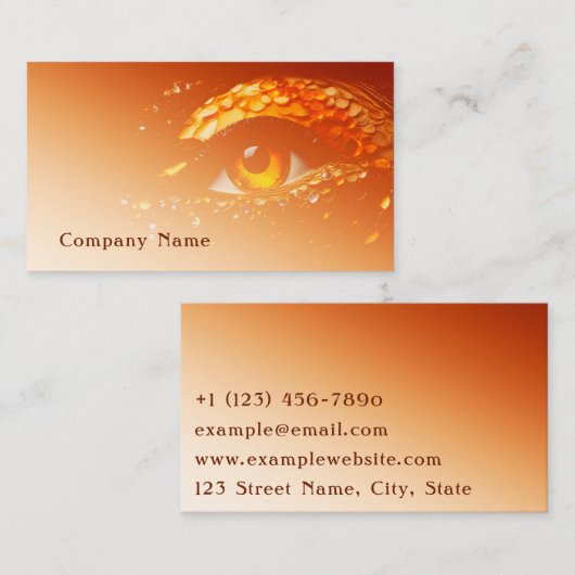 Eye Makeup Visitenkarte (Vorne/Hinten)