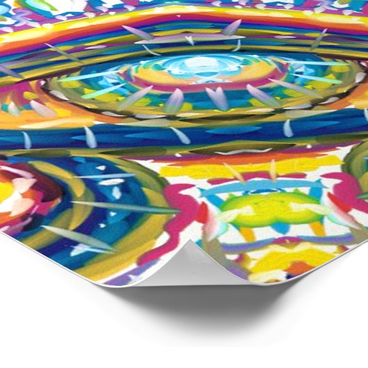 Eye Mandala Poster (Ecke)