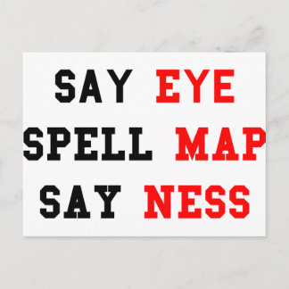 Eye Map Ness Postkarte