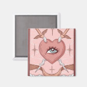 Eye of heart magnet (Vorderseite/Rückseite)