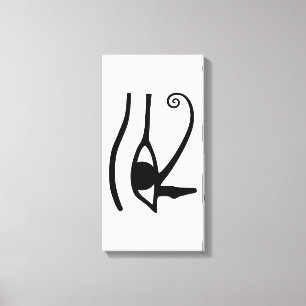 Eye of Horus – Anch – Lebensschlüssel –Hieroglyphs Leinwanddruck