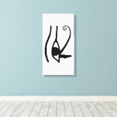 Eye of Horus – Anch – Lebensschlüssel –Hieroglyphs Leinwanddruck (Insitu (Holzboden))