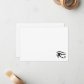 Eye Of Horus Egyptian Symbol Custom Blank Mitteilungskarte (Vorderseite/Rückseite Beispiel)